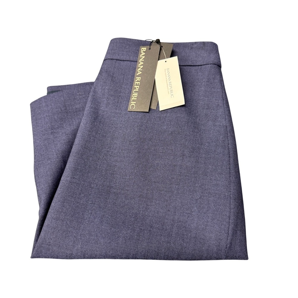 Banana Republic Skirt Womens 0 (27x22 ACTUAL) Navy Wool Blend Pencil NOS‎ NEW
